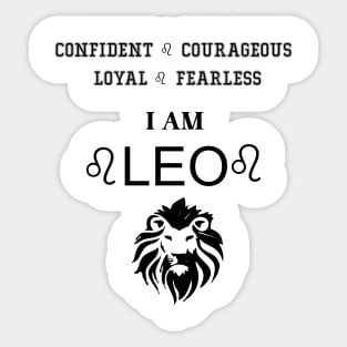 Leo horoscope 01 Sticker